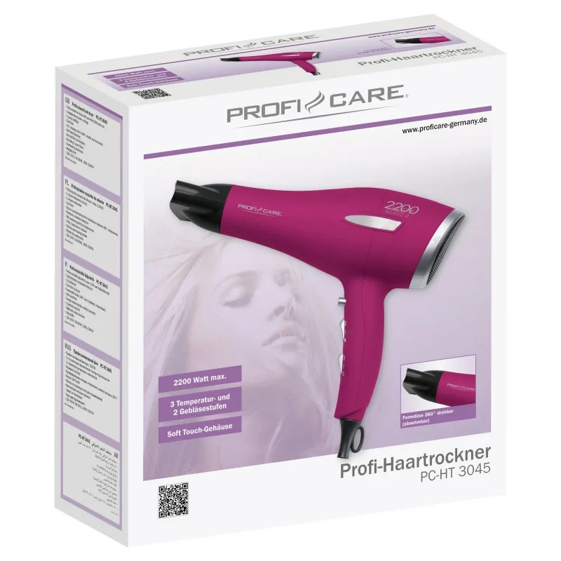 Профессиональный фен ProfiCare PC-HTD 3045 Purple